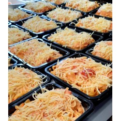 Pâtes scampis/coulis de tomate