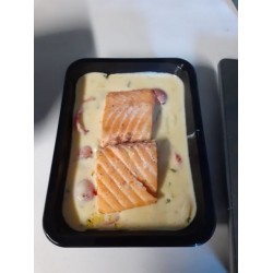 Filet de saumon tomate/basilic